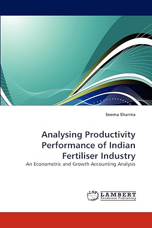 Analysing productivity performance of Indian fertiliser industry an econometric and growth accounting analysis