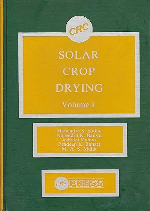 Solar crop drying
