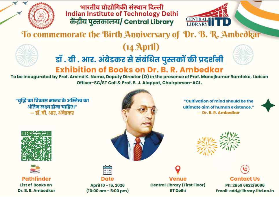 Exhibition of Books to commemorate the Birth Anniversary of Dr. B. R. Ambedkar